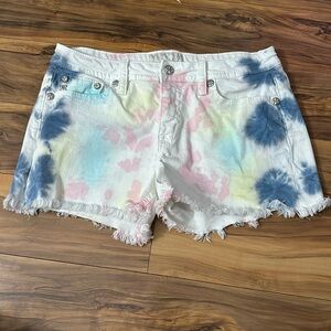 Miss Me tie dye shorts